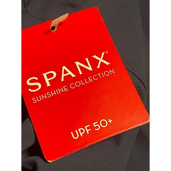 Spanx Sunshine Solutions Skort XL UPF 50+ Navy Blue Pull On Style Back Pockets - Picture 8 of 8